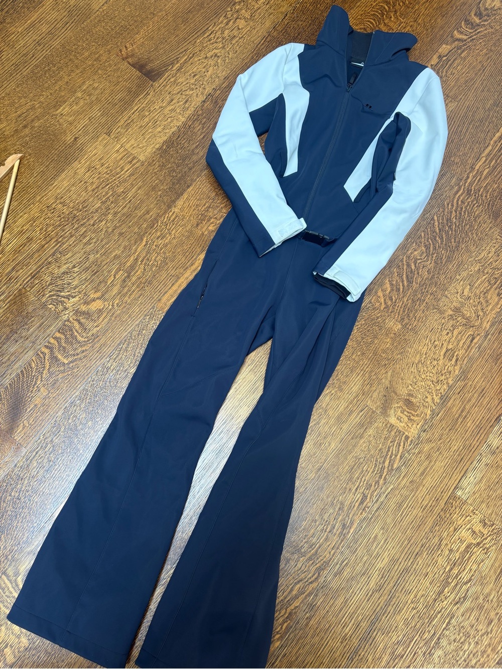 Women’s Two-Tone Navy & Light Gray Ski Jumpsuit Jlindeberg